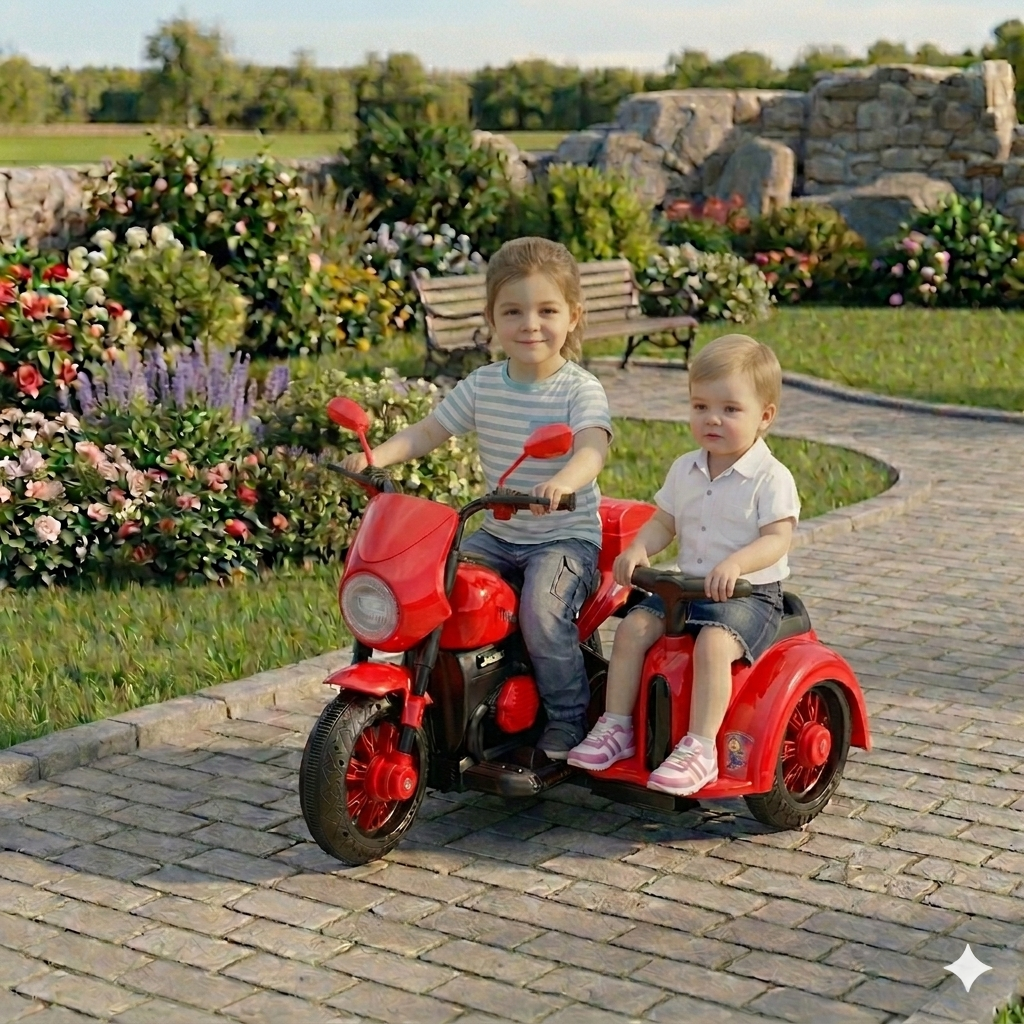 Motorcycle Double Seats 6v